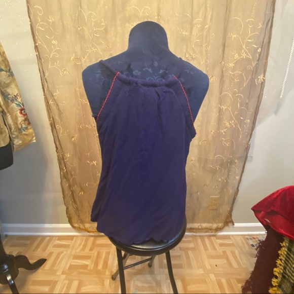 Jade S Small Embroidered Cotton Boho Tank Top - Picture 5 of 10